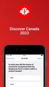 2023 Discover Canada Test screenshot 0