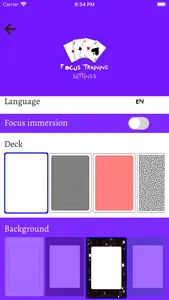 Focus Training w Playing Cards screenshot 5