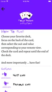 Focus Training w Playing Cards screenshot 8