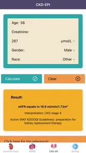 eGFR Calculators Pro screenshot 2