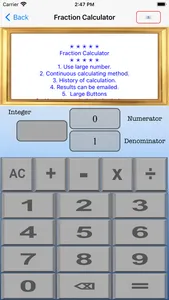 Fraction EZ Calculator screenshot 1