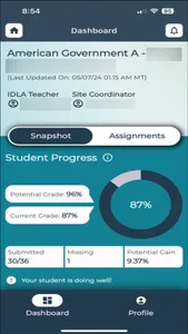 IDLA Parent App screenshot 2