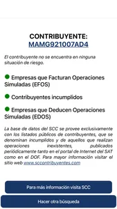 Radar de listas negras del SAT screenshot 2