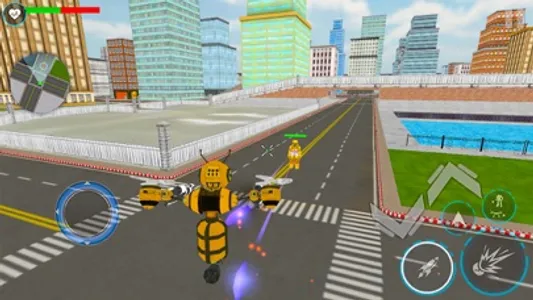 Bee Robot Car Transform Game screenshot 1