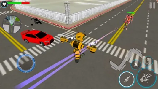 Bee Robot Car Transform Game screenshot 2