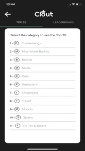 Clout Rankings screenshot 2