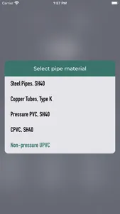 Pipe Sizer - Pressure/Gravity screenshot 5