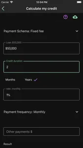 Credit Calculator App screenshot 1