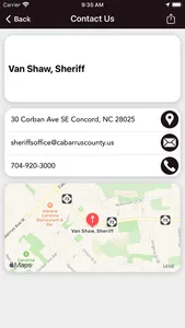 Cabarrus County Sheriff screenshot 2