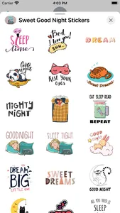 Sweet Good Night Stickers screenshot 2