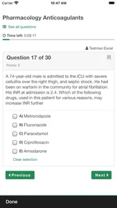 Critical Care MCQ screenshot 2