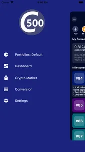 Crypto500 Flip & Milestones screenshot 3