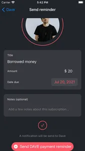 Trackr: Budget & Reminders screenshot 3