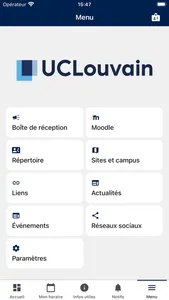 UCLouvain Mobile screenshot 3