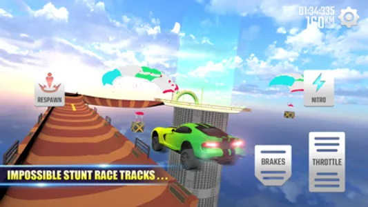 Mega Ramp Car Driving Game 3D screenshot 2