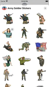 Army Soldier Stickers screenshot 2