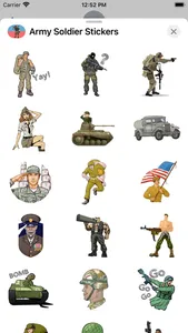 Army Soldier Stickers screenshot 3