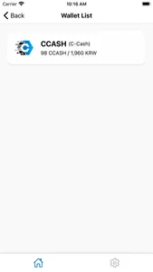 CCASH Wallet screenshot 2