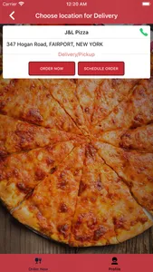 J and L pizza screenshot 1