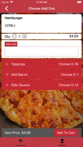 J and L pizza screenshot 4