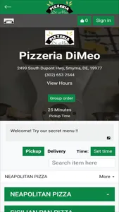 Pizzeria DiMeo screenshot 1