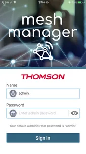 THOMSON MESH MANAGER screenshot 1