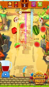 Crazy Juice Fruit Cutting Game screenshot 1