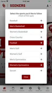 Oklahoma Sooners screenshot 1