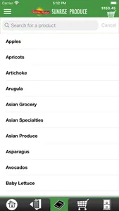 Sunrise Produce Checkout App screenshot 2