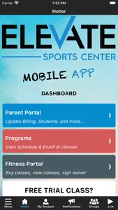 Elevate Sports Center screenshot 1