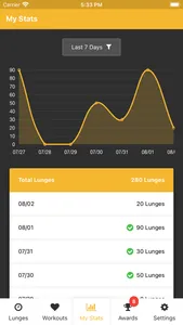Lunges Counter screenshot 2