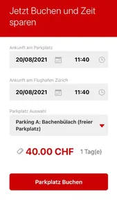 Swiss Airport Parking screenshot 1