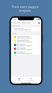 Puppy Scales - Weight Tracker screenshot 1