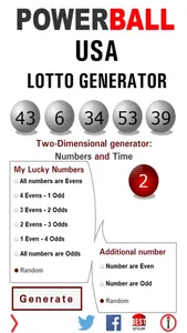 Powerball USA Lotto Generator screenshot 2