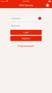 MTB TankApp screenshot 1