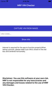 MRF Vin Checker screenshot 0