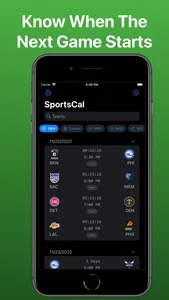 SportsCal - Live Sports Alerts screenshot 0