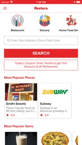 Restora - Food Delivery screenshot 1