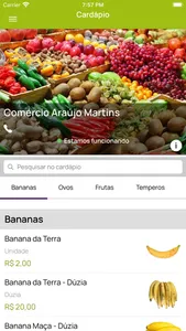 Comércio Frutas Araújo Martins screenshot 0