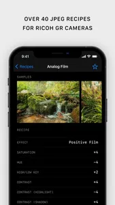 Ricoh Recipes — JPEG Settings screenshot 1
