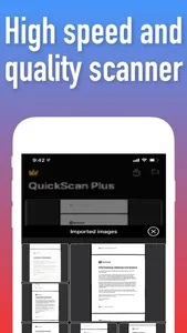 Quickscan+ to PDF OCR JPG TXT screenshot 2