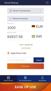 Money2India (Europe) screenshot 2