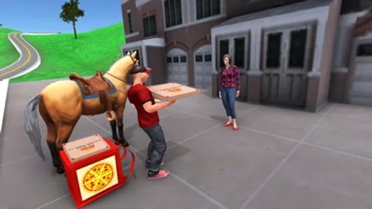 Horse Pizza Delivery Boy screenshot 1