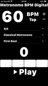 Metronome BPM Digital and Tap screenshot 0