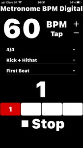 Metronome BPM Digital and Tap screenshot 4