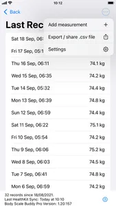 Body Scale Buddy Pro screenshot 3