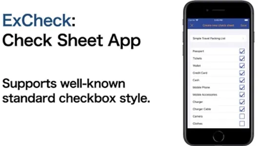 ExCheck - Create Check Sheets screenshot 0