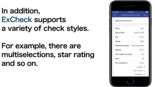 ExCheck - Create Check Sheets screenshot 1