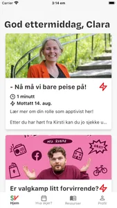 Sosialistisk Venstrepartis app screenshot 1