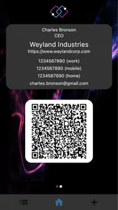 Meridio QR Code Contact Share screenshot 1